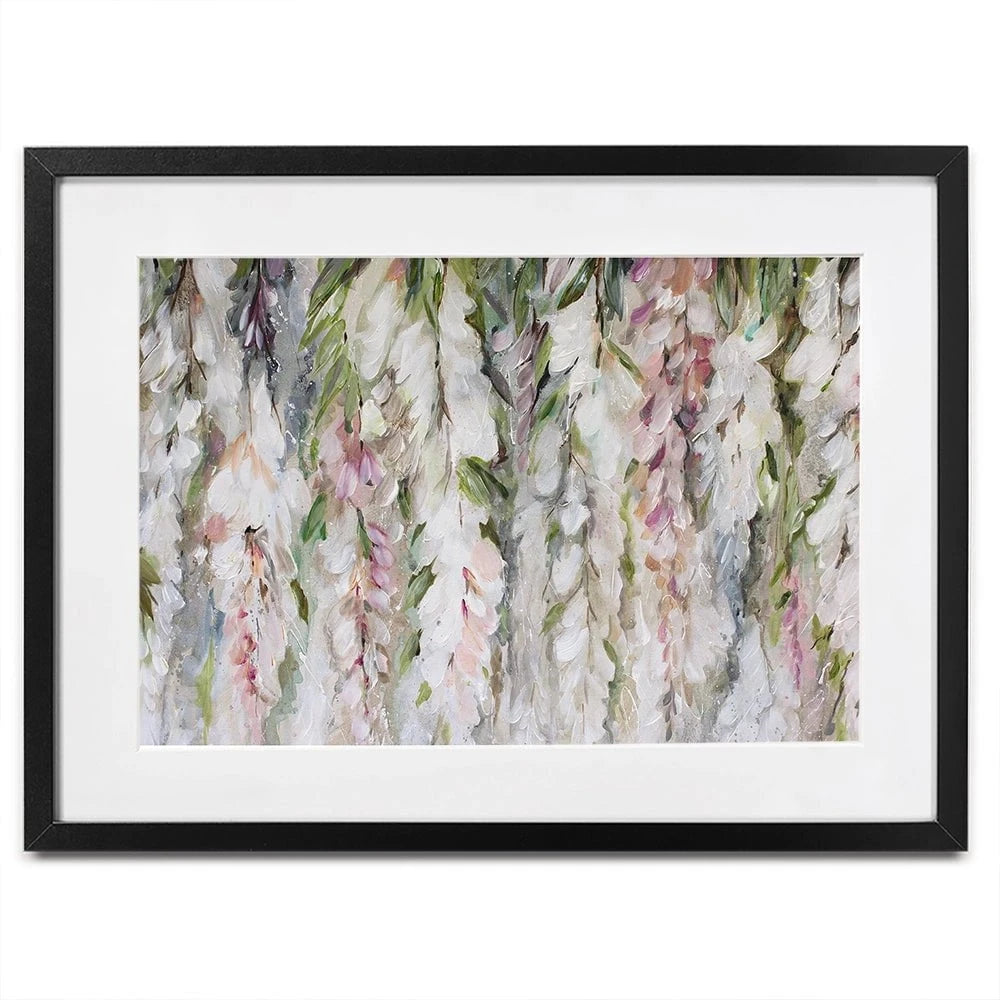 Wisteria Framed Art Print Wisteria Framed Art Print wall art product Nicola Jane Rowles