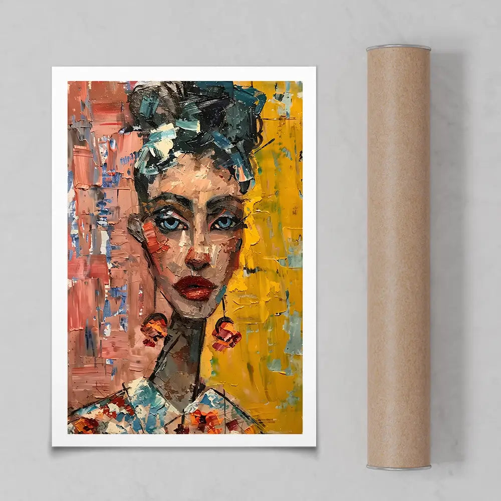 Woman With Earrings Art Print Woman With Earrings Art Print wall art product Elena Avanesova