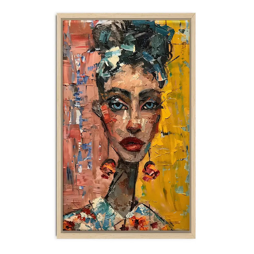 Woman With Earrings Canvas Print Woman With Earrings Canvas Print wall art product Elena Avanesova