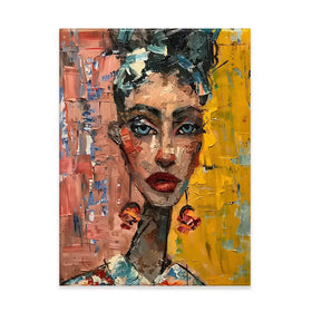 Woman With Earrings Canvas Print Woman With Earrings Canvas Print wall art product Elena Avanesova
