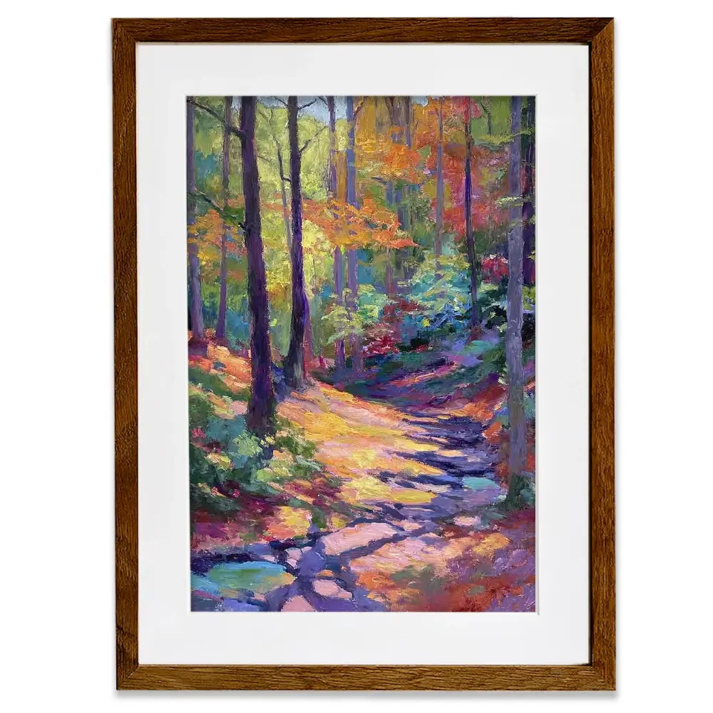 Woodland Stroll Framed Art Print Woodland Stroll Framed Art Print wall art product David Alexander Elder