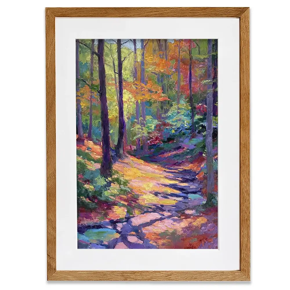 Woodland Stroll Framed Art Print Woodland Stroll Framed Art Print wall art product David Alexander Elder