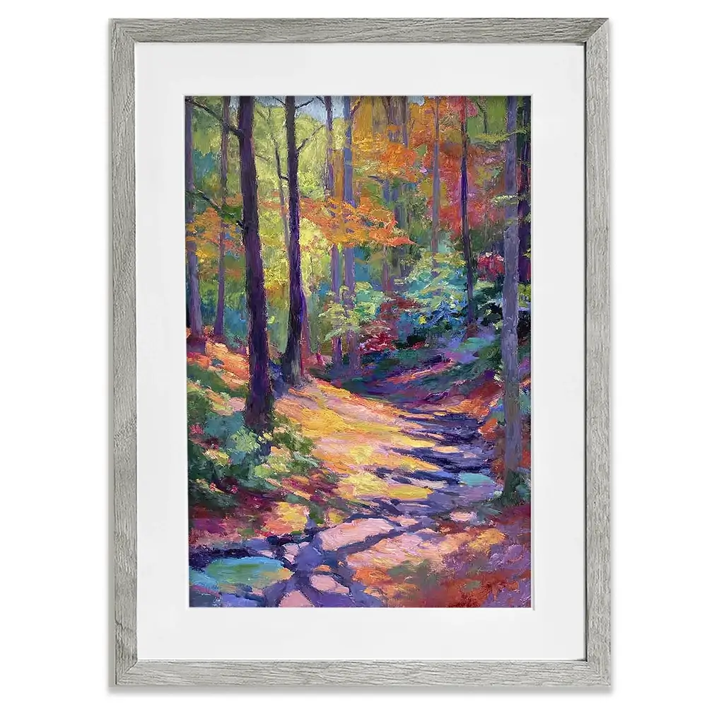 Woodland Stroll Framed Art Print Woodland Stroll Framed Art Print wall art product David Alexander Elder