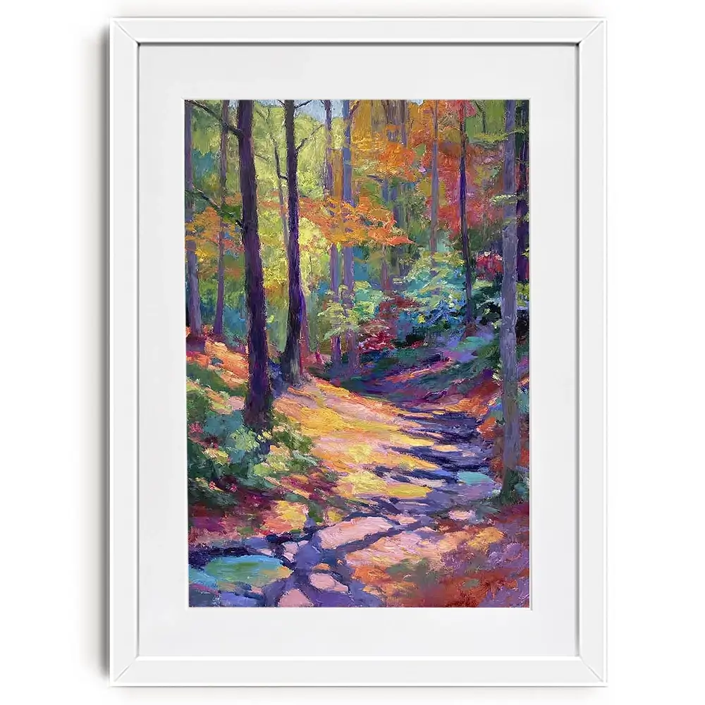 Woodland Stroll Framed Art Print Woodland Stroll Framed Art Print wall art product David Alexander Elder
