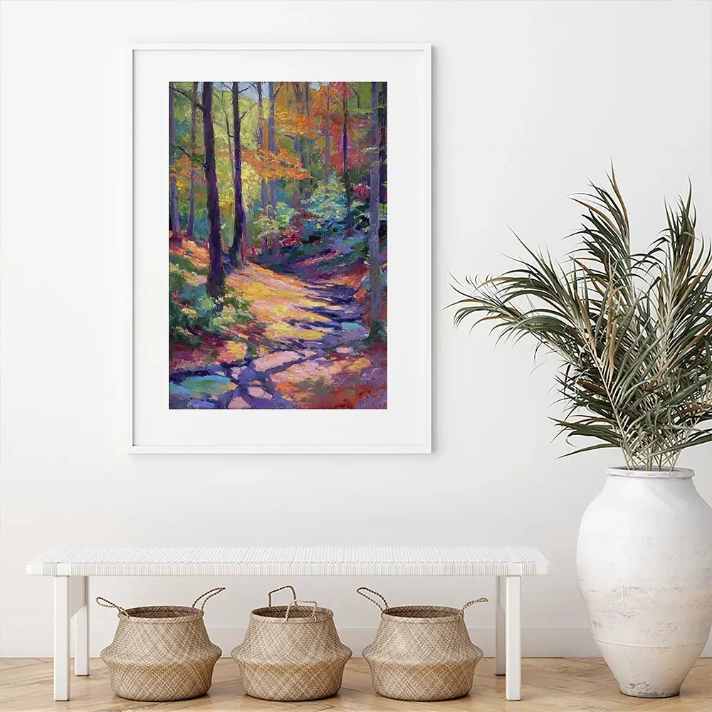 Woodland Stroll Framed Art Print Woodland Stroll Framed Art Print wall art product David Alexander Elder
