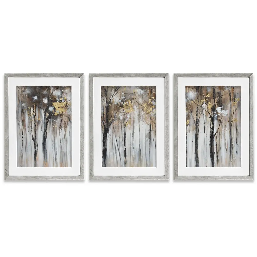 Woods Framed Art Print Trio Woods Framed Art Print Trio wall art product CHENYU ARTS / Shutterstock