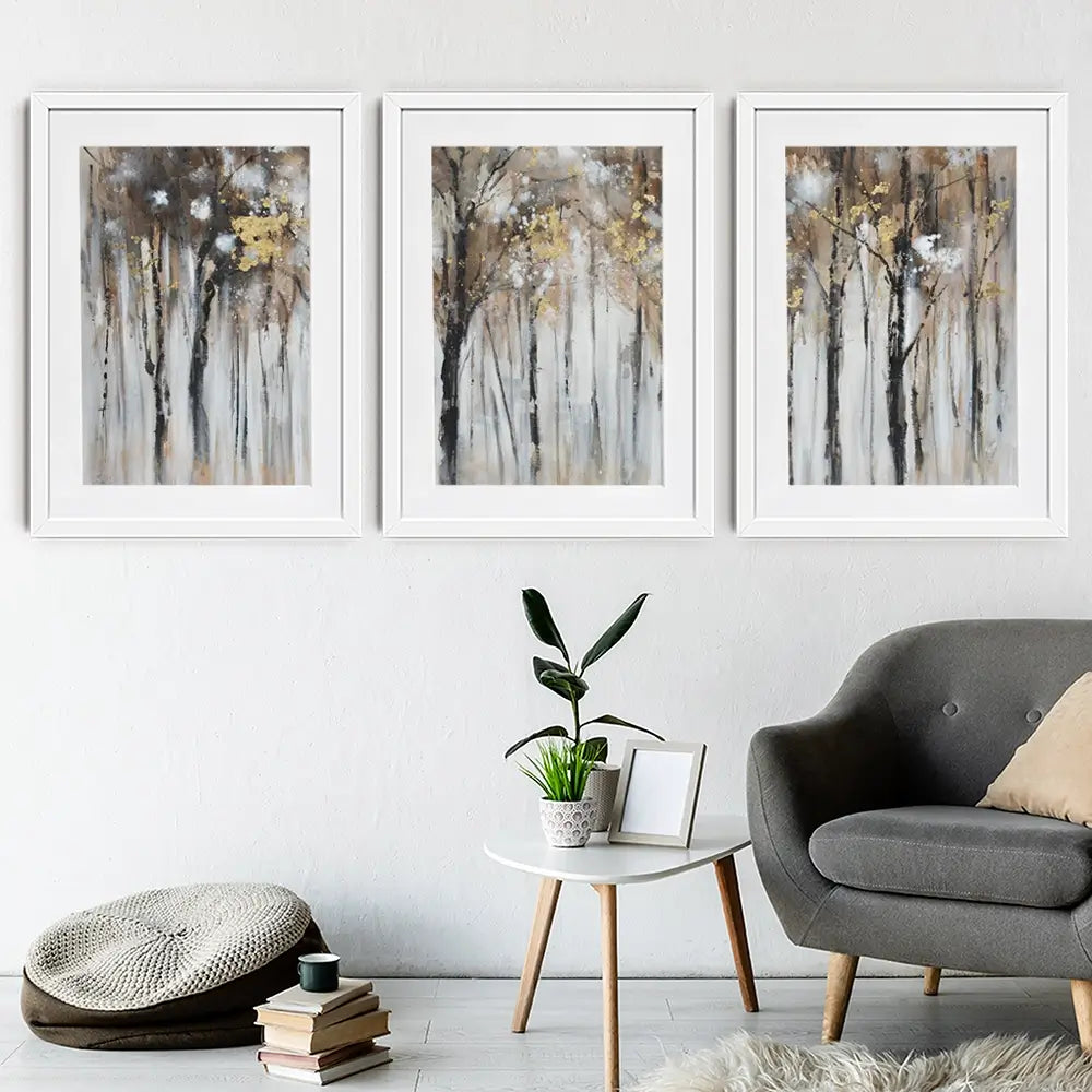 Woods Framed Art Print Trio Woods Framed Art Print Trio wall art product CHENYU ARTS / Shutterstock