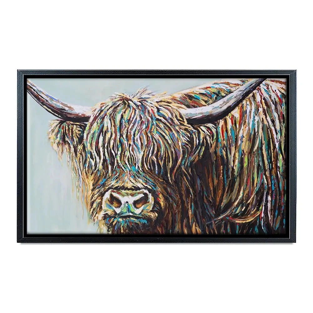 Woolly Highland Canvas Print Woolly Highland Canvas Print wall art product Carolee Vitaletti