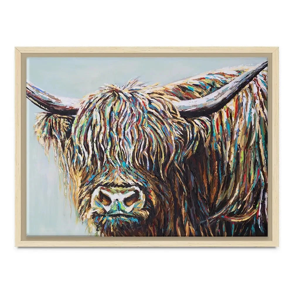 Woolly Highland Canvas Print Woolly Highland Canvas Print wall art product Carolee Vitaletti