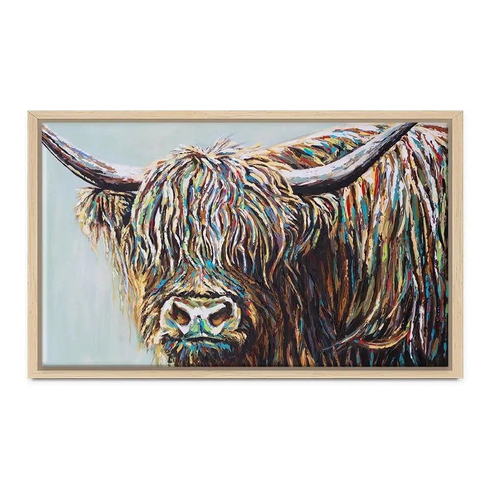 Woolly Highland Canvas Print Woolly Highland Canvas Print wall art product Carolee Vitaletti