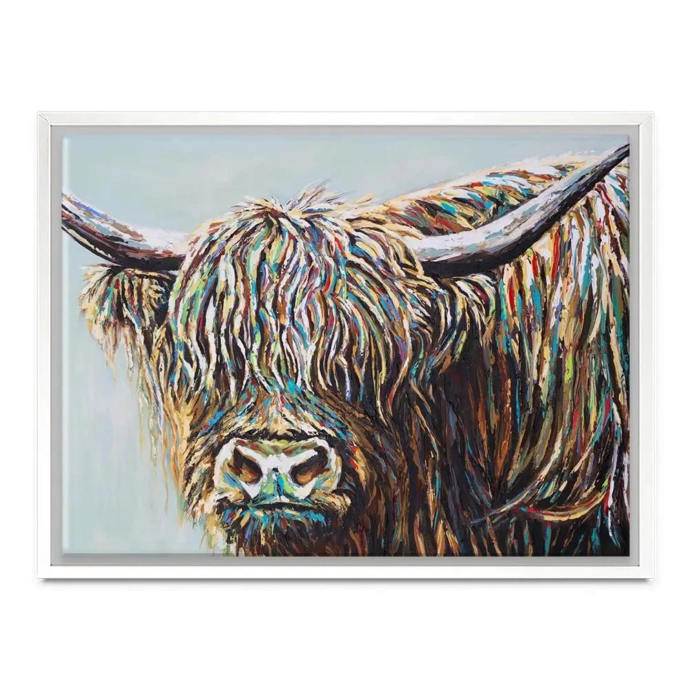 Woolly Highland Canvas Print Woolly Highland Canvas Print wall art product Carolee Vitaletti