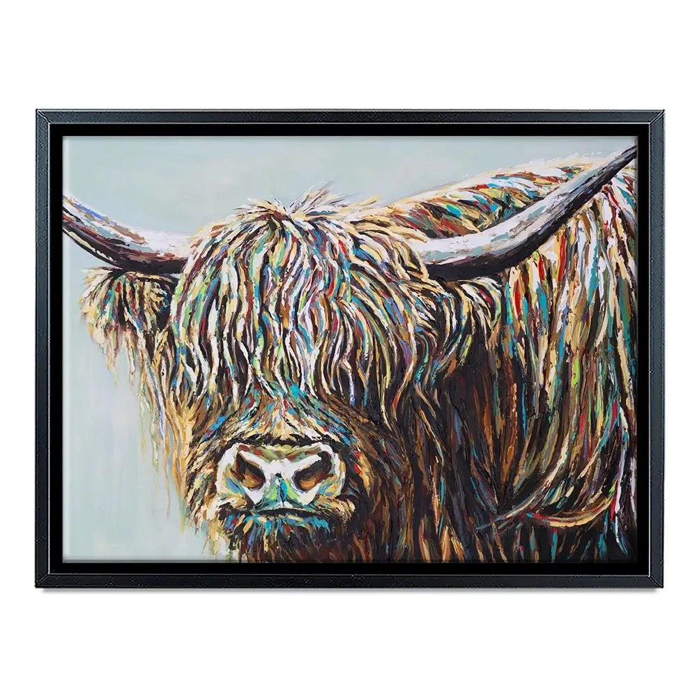Woolly Highland Canvas Print Woolly Highland Canvas Print wall art product Carolee Vitaletti