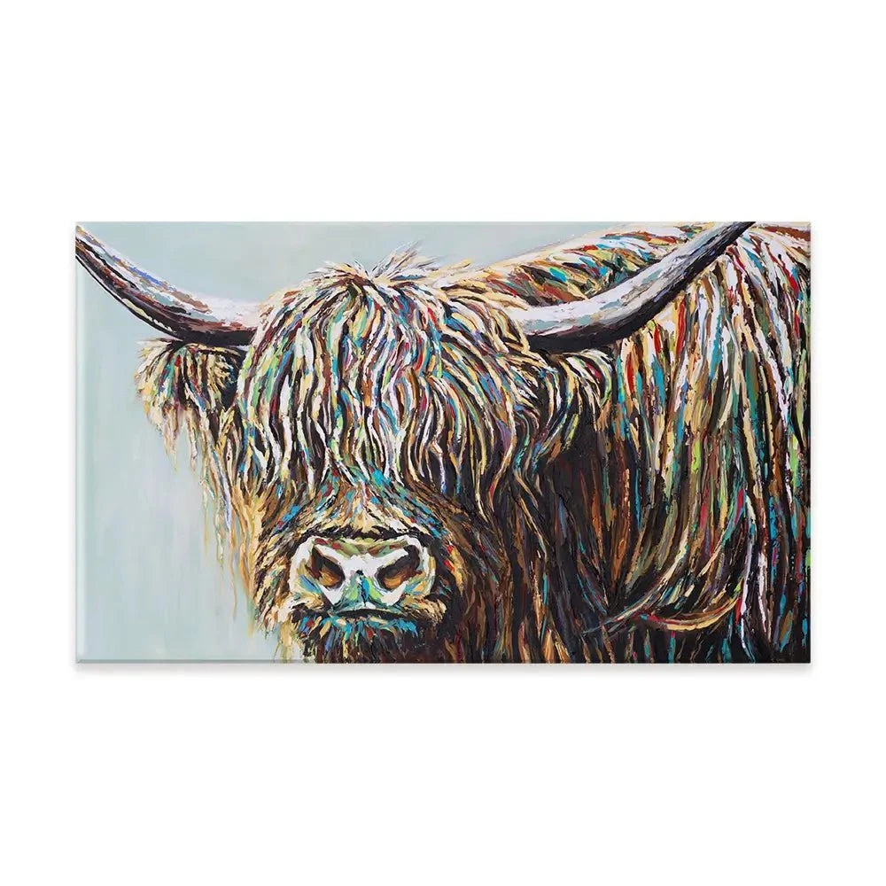 Woolly Highland Canvas Print Woolly Highland Canvas Print wall art product Carolee Vitaletti