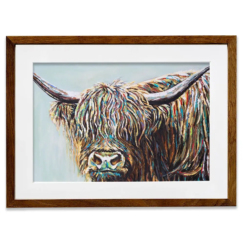 Woolly Highland Framed Art Print Woolly Highland Framed Art Print wall art product Carolee Vitaletti