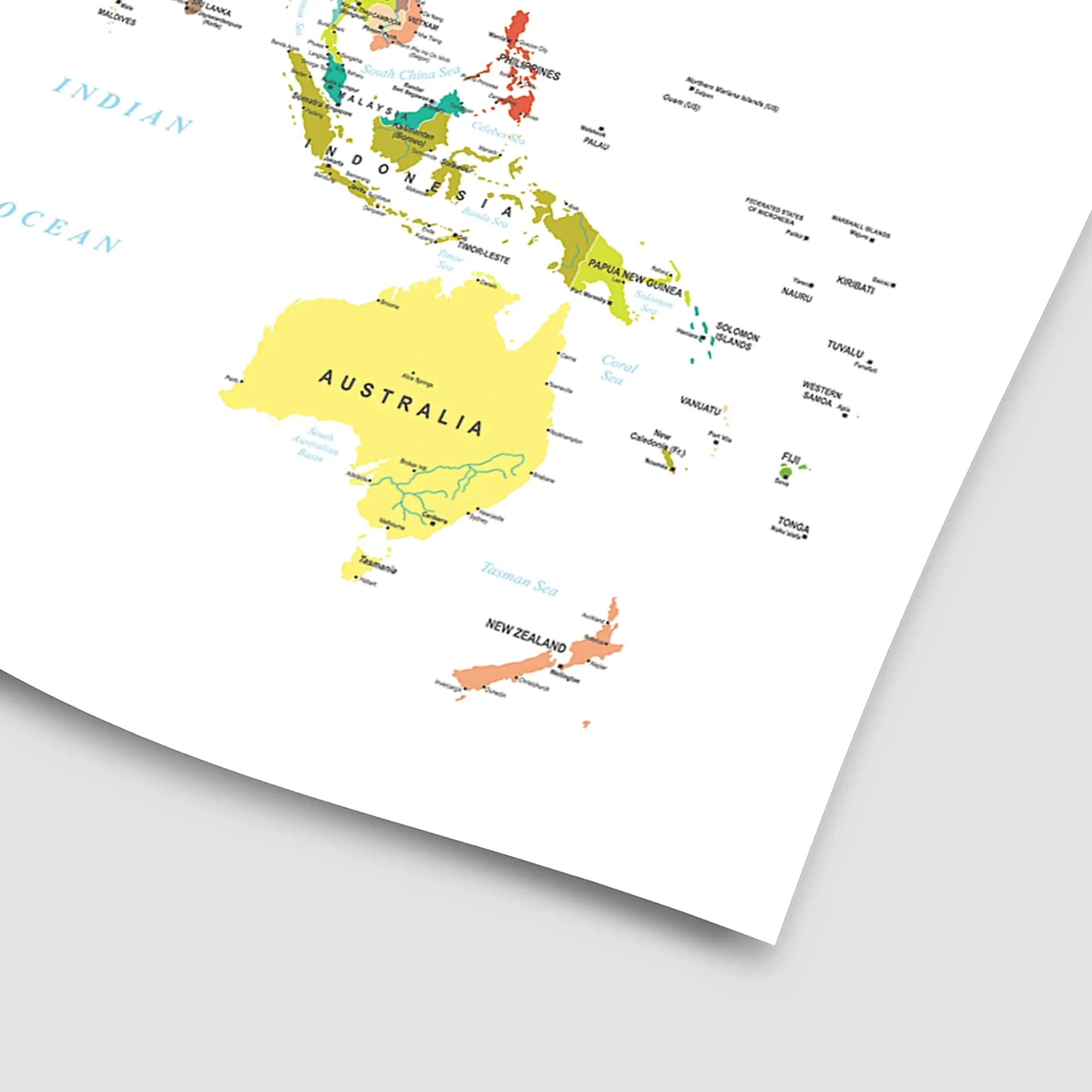 World Map Art Print World Map Art Print wall art product H Goossens