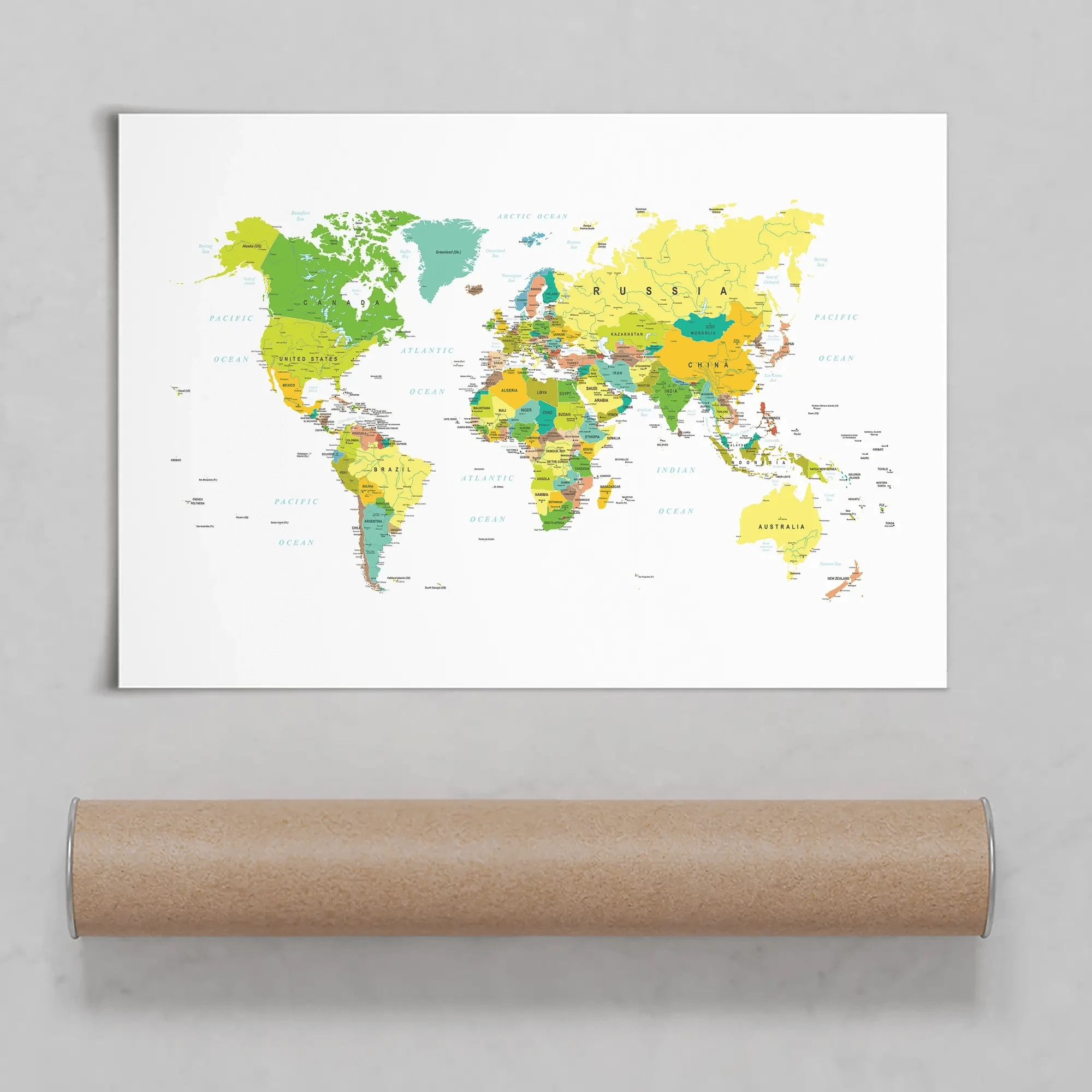 World Map Art Print World Map Art Print wall art product H Goossens