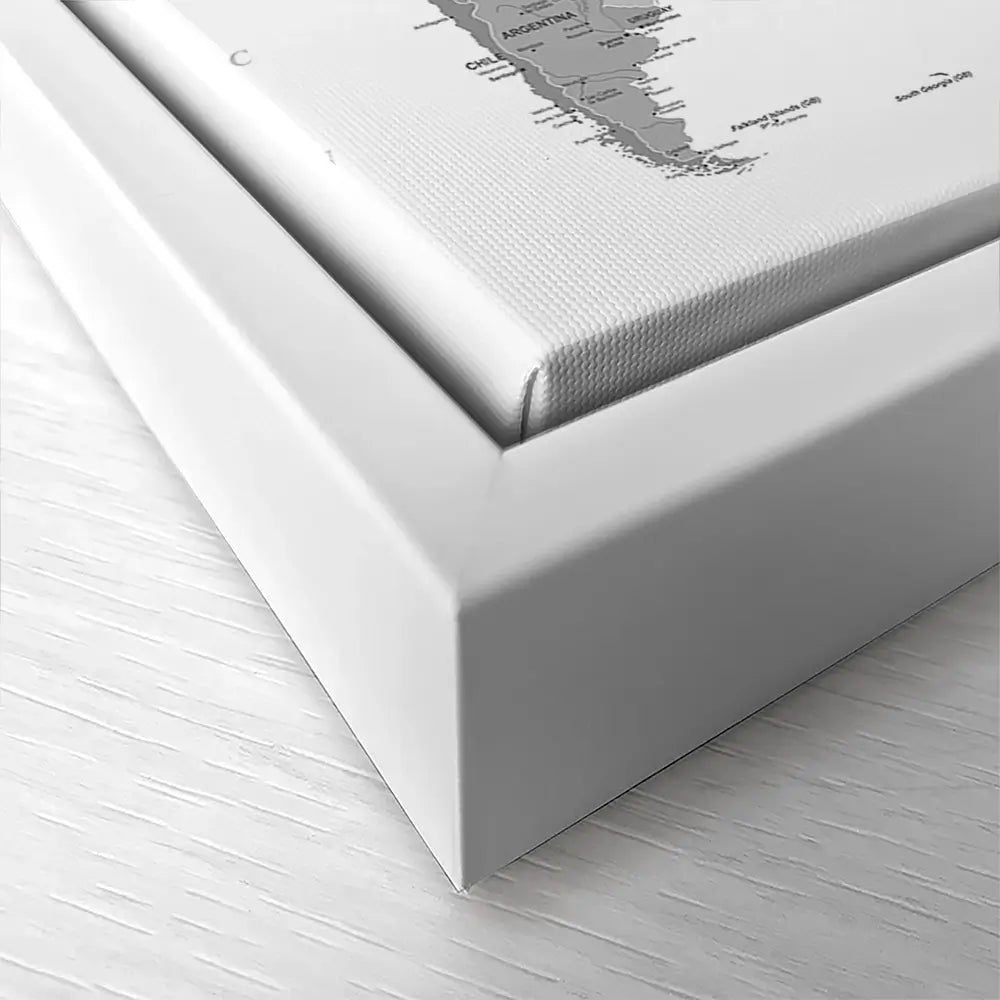 World Map Black & White Oversized Canvas Print World Map Black & White Oversized Canvas Print wall art product Independent