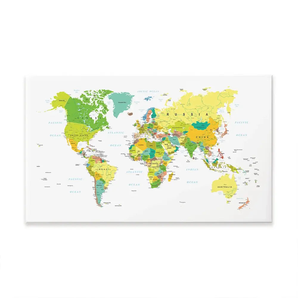 World Map Oversized Canvas Print World Map Oversized Canvas Print wall art product Independent