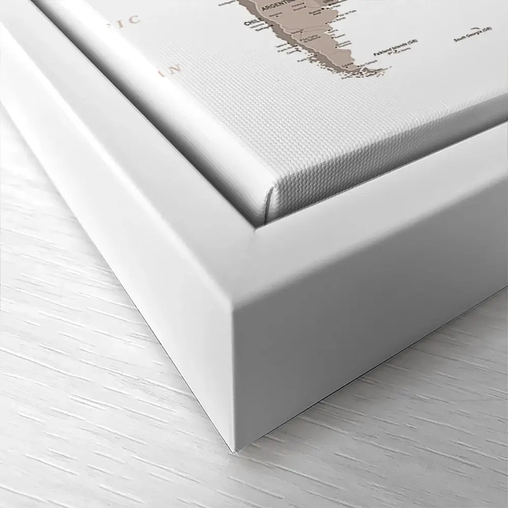 World Map Sepia Oversized Canvas Print World Map Sepia Oversized Canvas Print wall art product Independent