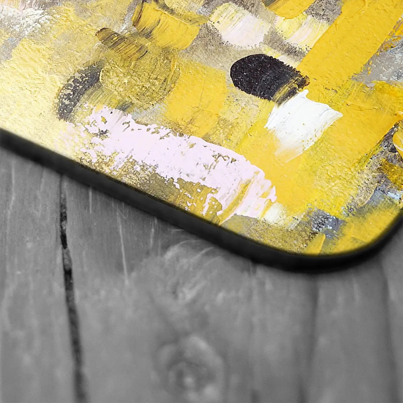 Yellow Abstract Coaster Set Yellow Abstract Coaster Set wall art product Anna Selina / Shutterstock
