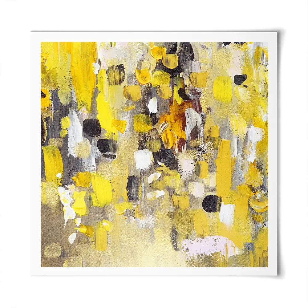 Yellow Abstract Square Art Print Yellow Abstract Square Art Print wall art product Anna Selina / Shutterstock