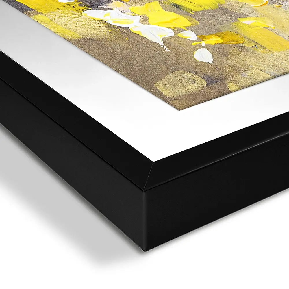 Yellow Abstract Square Framed Art Print Yellow Abstract Square Framed Art Print wall art product Anna Selina / Shutterstock