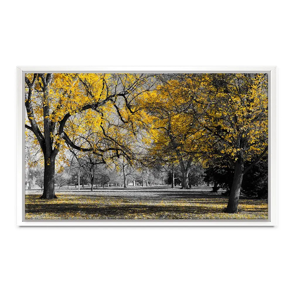 Yellow Blossom Trees Canvas Print Yellow Blossom Trees Canvas Print wall art product Ryan DeBerardinis / Shutterstock