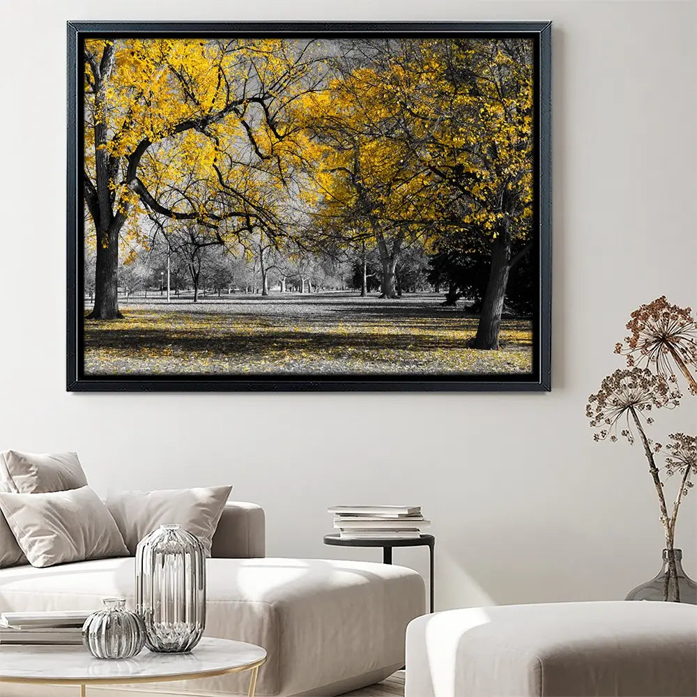 Yellow Blossom Trees Canvas Print Yellow Blossom Trees Canvas Print wall art product Ryan DeBerardinis / Shutterstock