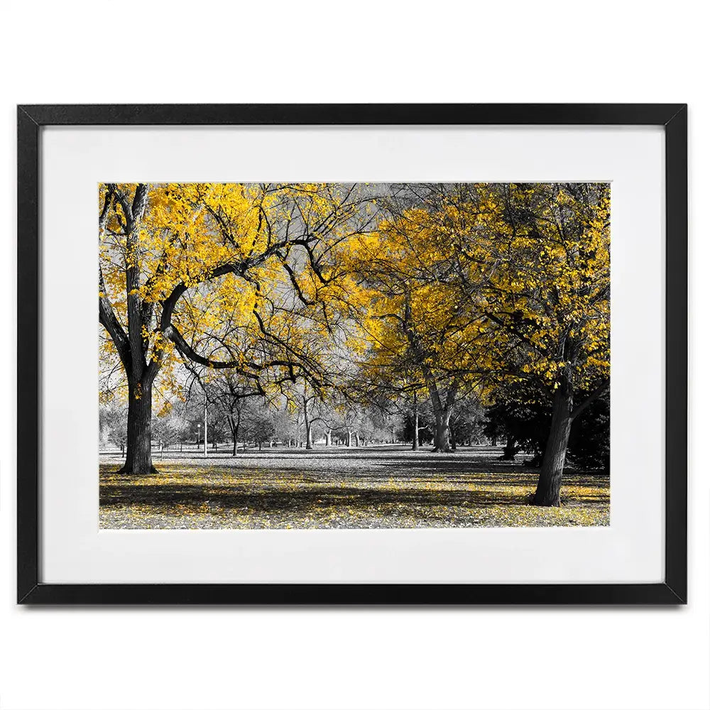 Yellow Blossom Trees Framed Art Print Yellow Blossom Trees Framed Art Print wall art product Ryan DeBerardinis / Shutterstock
