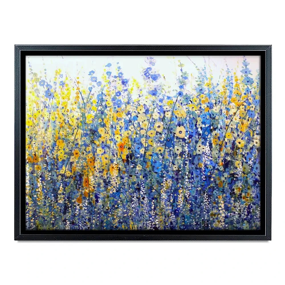 Yellow Blue Bloom Canvas Print Yellow Blue Bloom Canvas Print wall art product Tim O'Toole
