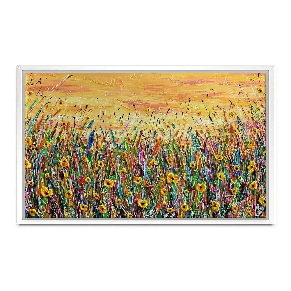Yellow Floral Meadow Canvas Print Yellow Floral Meadow Canvas Print wall art product Olga Tkachyk