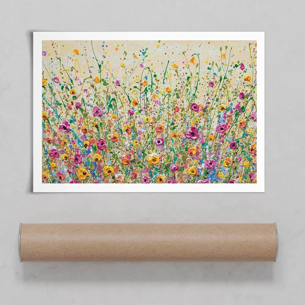 Yellow Meadow Art Print Yellow Meadow Art Print | Yellow Meadow Artwork Print | Yellow Meadow wall art product Olga Tkachyk