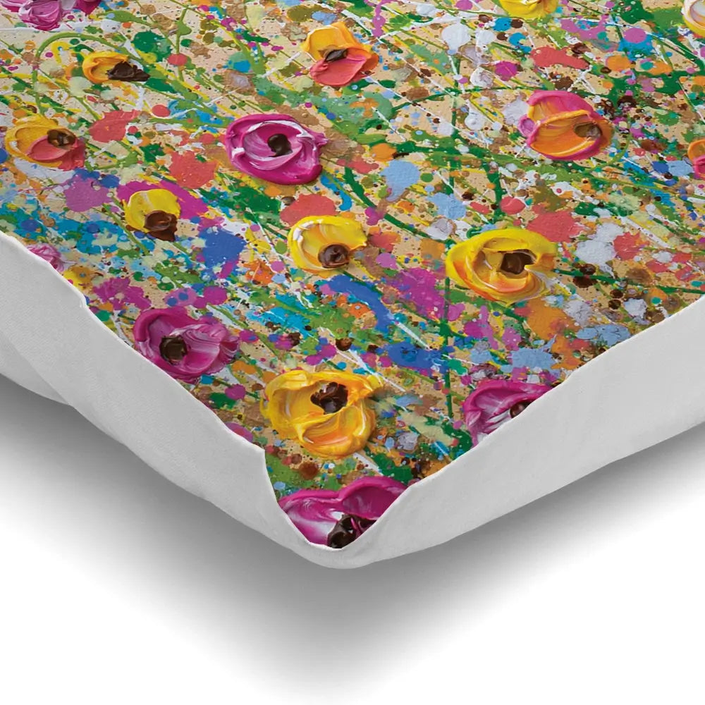 Yellow Meadow Cushion Yellow Meadow Cushion wall art product Olga Tkachyk