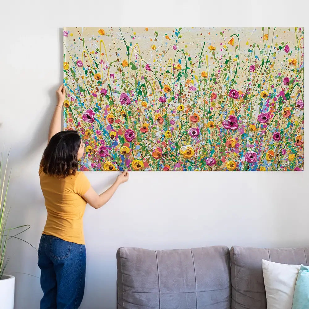 Yellow Meadow Oversized Canvas Print Yellow Meadow Oversized Canvas Print wall art product Art Print Shop