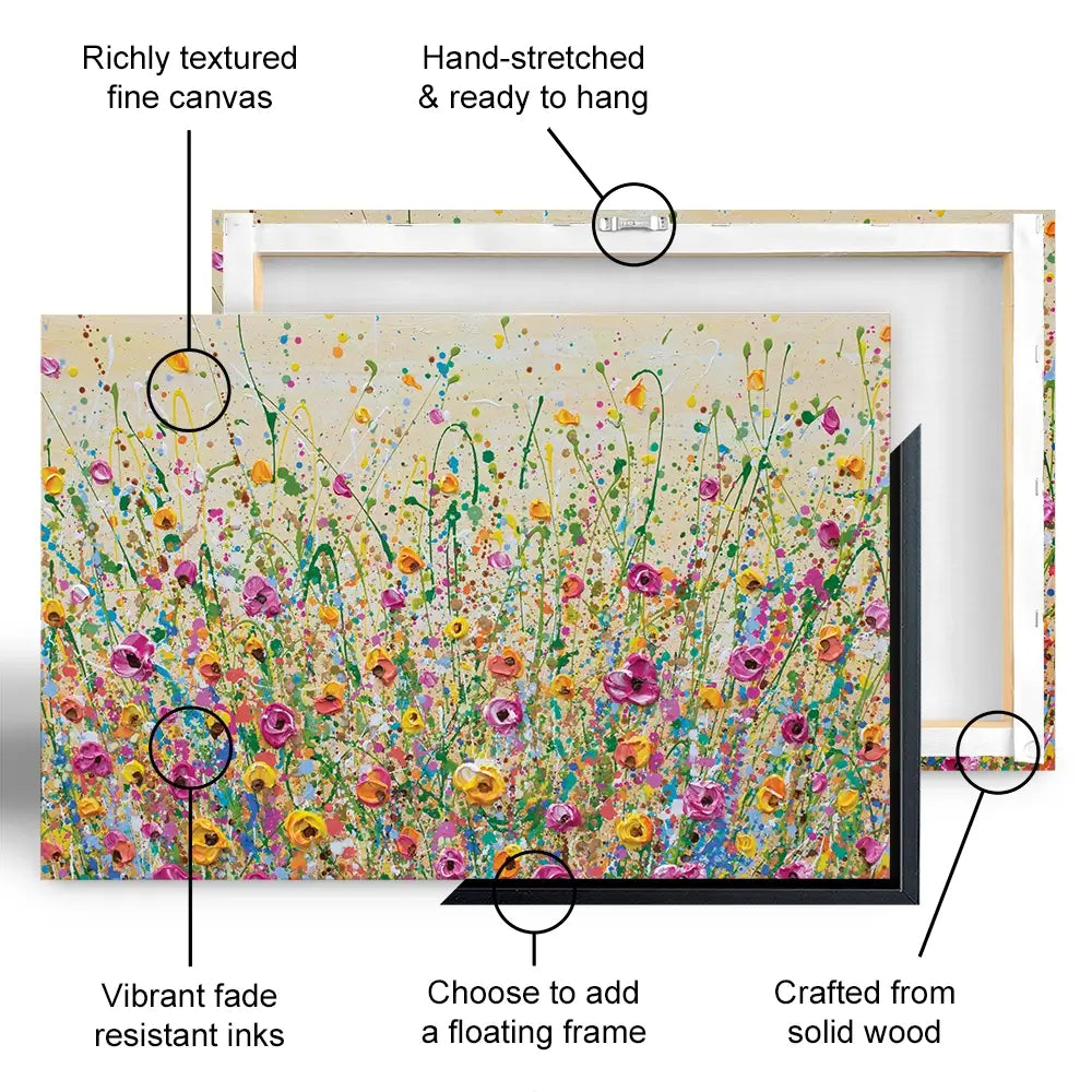 Yellow Meadow Oversized Canvas Print Yellow Meadow Oversized Canvas Print wall art product Olga Tkachyk