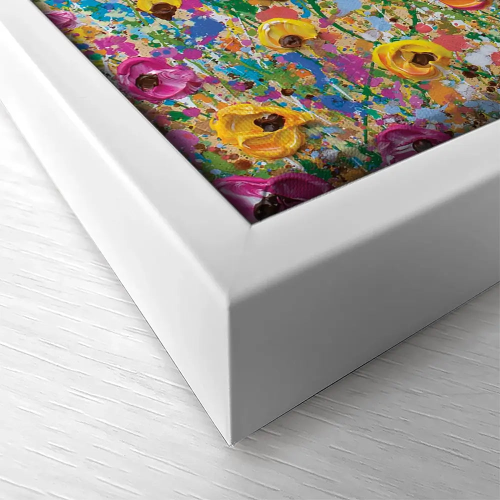 Yellow Meadow Square Canvas Print Yellow Meadow Square Canvas Print | Yellow Meadow Square Canvas Art wall art product Olga Tkachyk