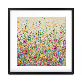 Yellow Meadow Square Framed Art Print Yellow Meadow Square Framed Art Print wall art product Olga Tkachyk