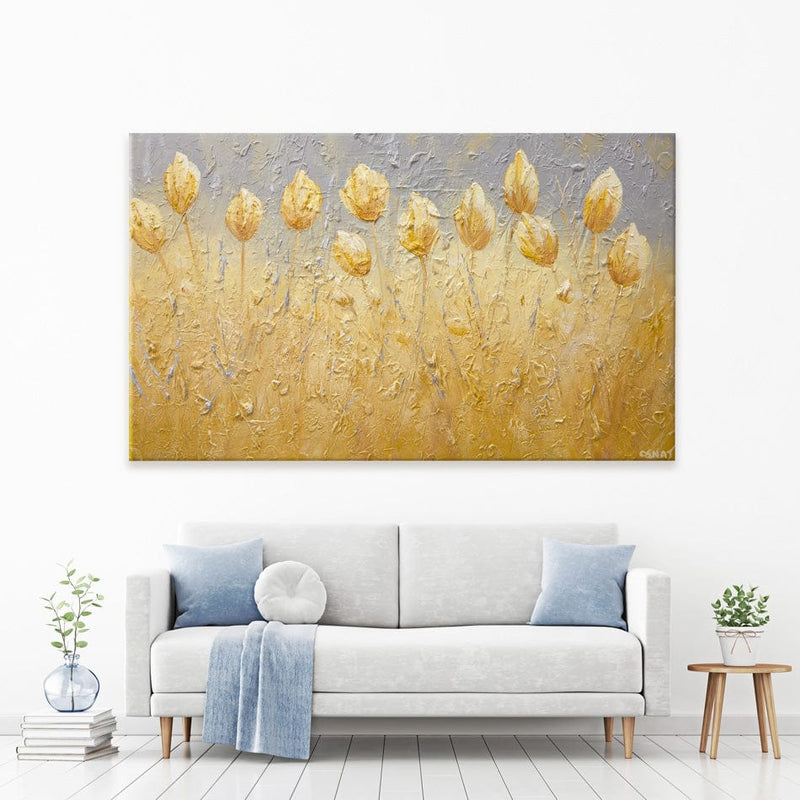 Yellow Tulips Canvas Print wall art product Osnat Tzadok