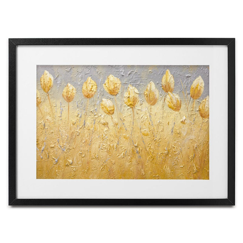 Yellow Tulips Framed Art Print wall art product Osnat Tzadok