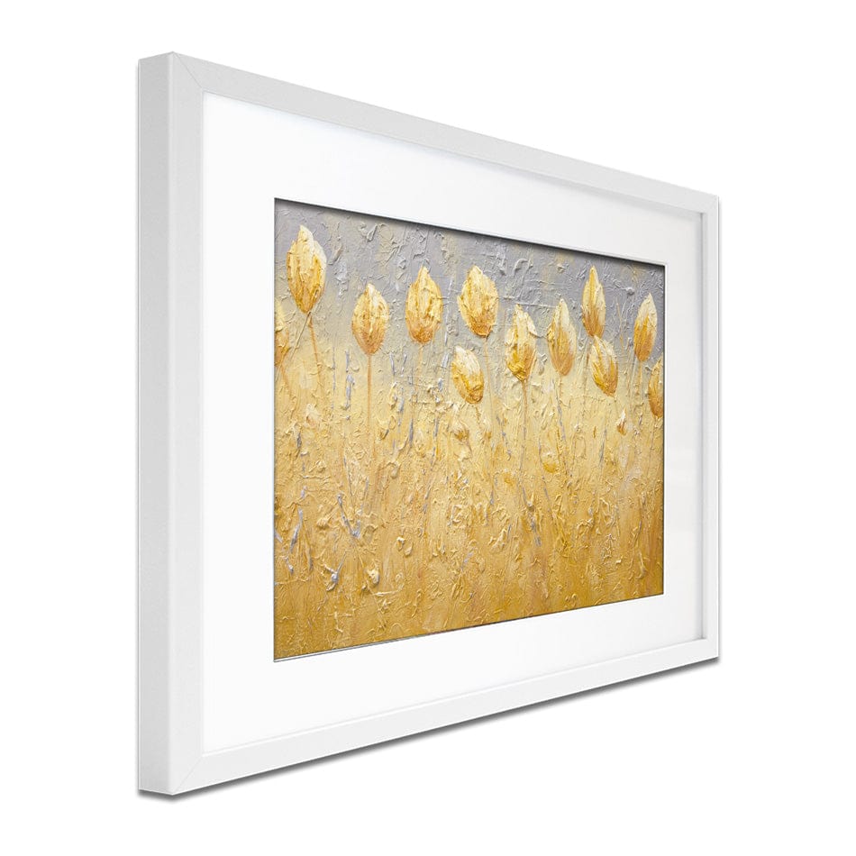 Yellow Tulips Framed Art Print wall art product Osnat Tzadok