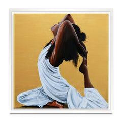 Yoga Stretch Canvas Print wall art product Liz Pangrazi Art