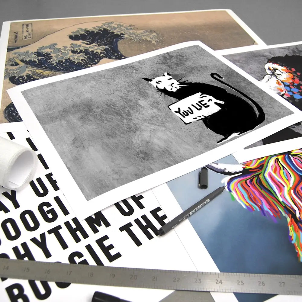 You Lie Rat Art Print You Lie Rat Art Print wall art product Banksy
