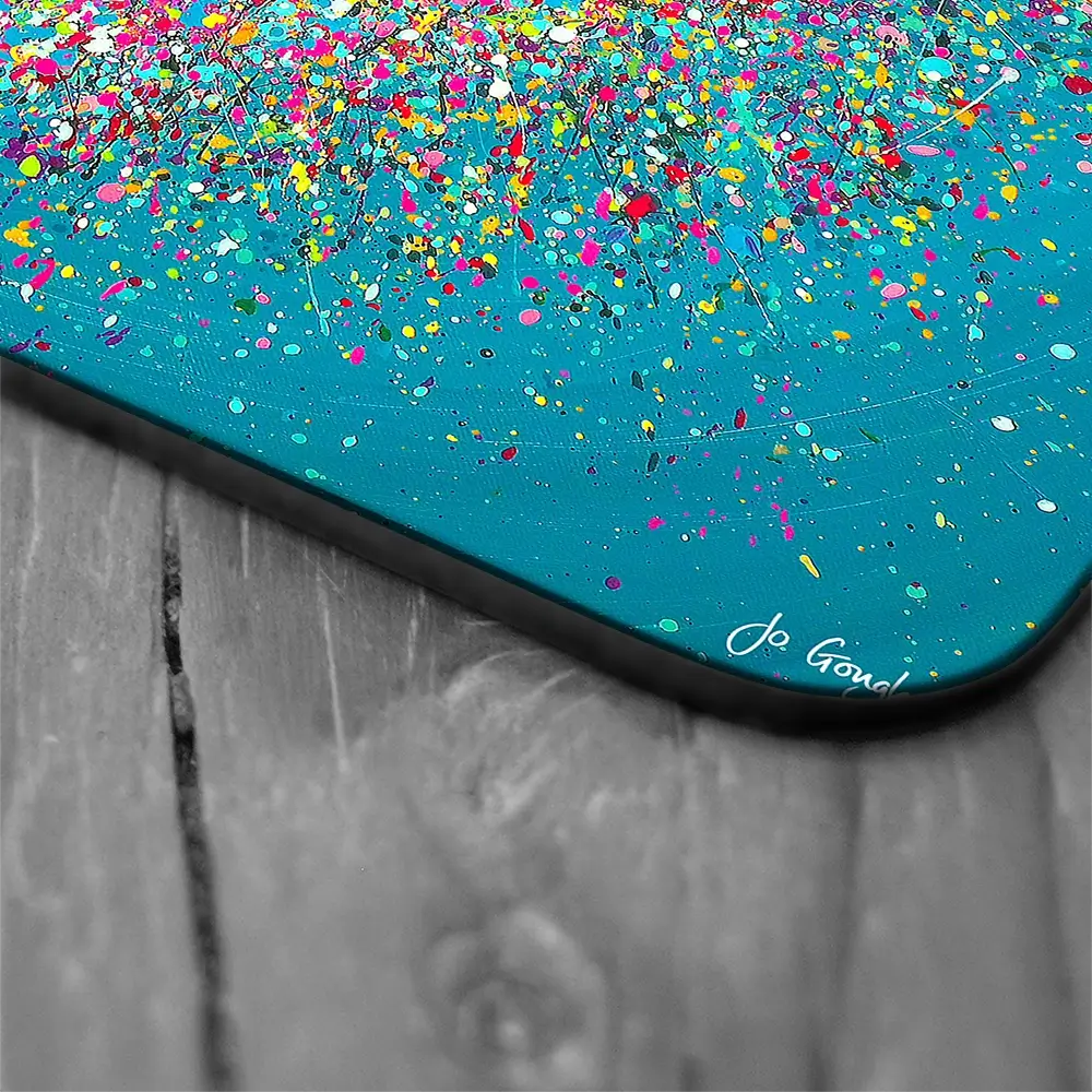 You Make My Heart Smile Coaster Set Rainbow Soul Tree Coaster Set | Rainbow Soul Tree Art Coasters wall art product Jo Gough