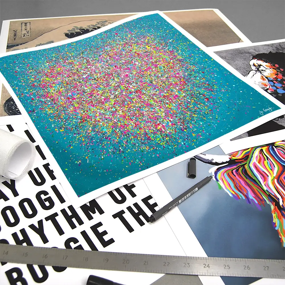 You Make My Heart Smile Square Art Print You Make My Heart Smile Square Art Print wall art product Jo Gough