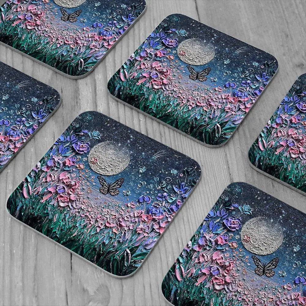 You're My World Coaster Set You're My World Coaster Set wall art product Nada Khatib