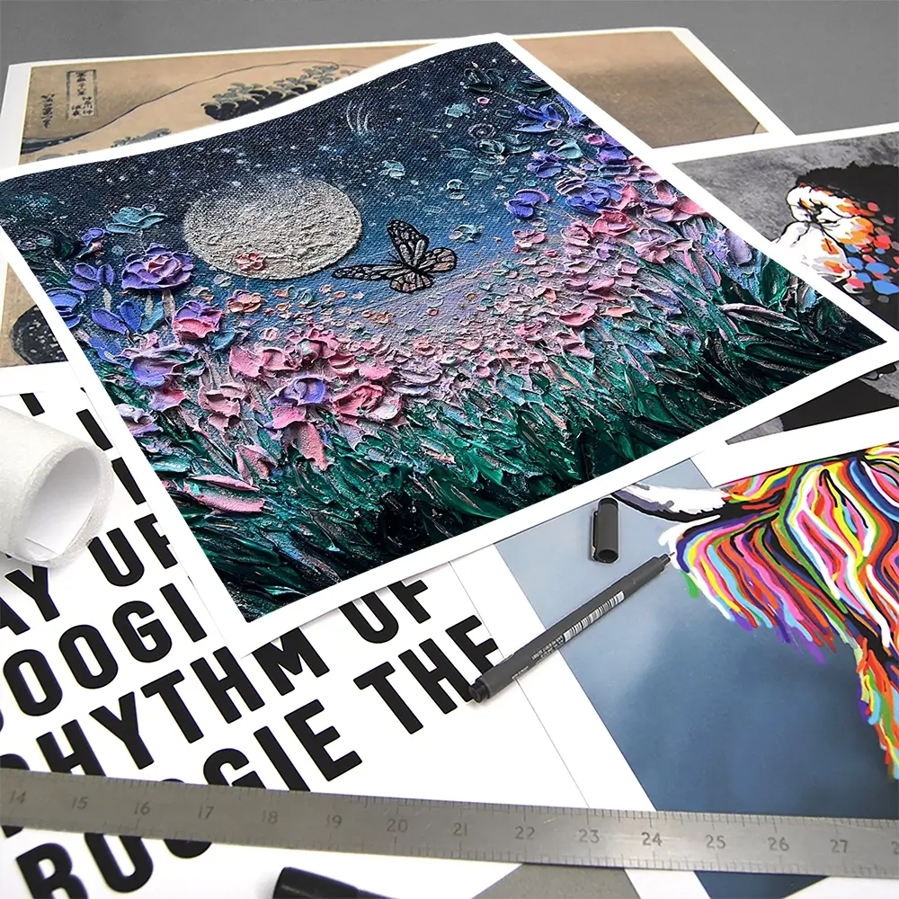 You're My World Square Art Print You're My World Square Art Print wall art product Nada Khatib