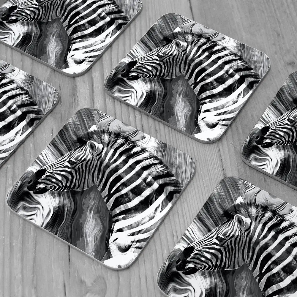 Zebra Coaster Set Zebra Coaster Set wall art product Mohammadreza Zeidabadi / Shutterstock