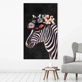 Zebra Crown Canvas Print Zebra Crown Canvas Print wall art product Svetlana Aleynikova