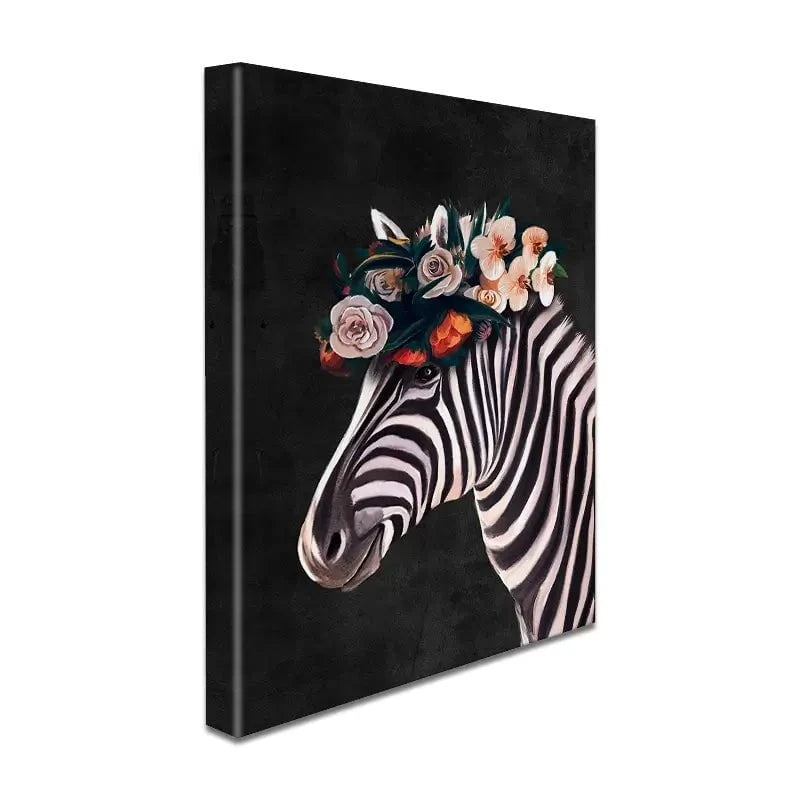 Zebra Crown Canvas Print Zebra Crown Canvas Print wall art product Svetlana Aleynikova