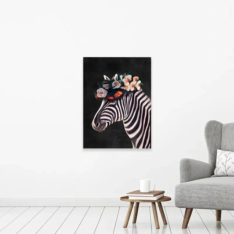 Zebra Crown Canvas Print Zebra Crown Canvas Print wall art product Svetlana Aleynikova